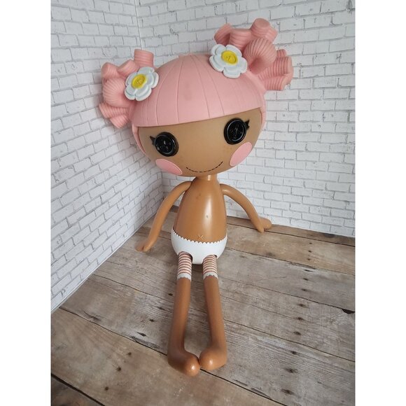 lalaloopsy Other - Lalaloopsy Blossom Flowerpot Full Size Nude Doll 12 Inch Pink Hair 2009
